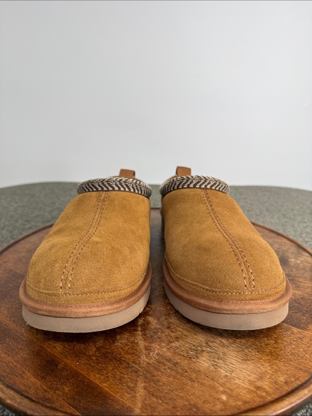 Koolaburra Ugg Slippers Wm 11 Burree Chestnut/Tan Suede Slip-On Clog Shoe - Picture 2 of 13